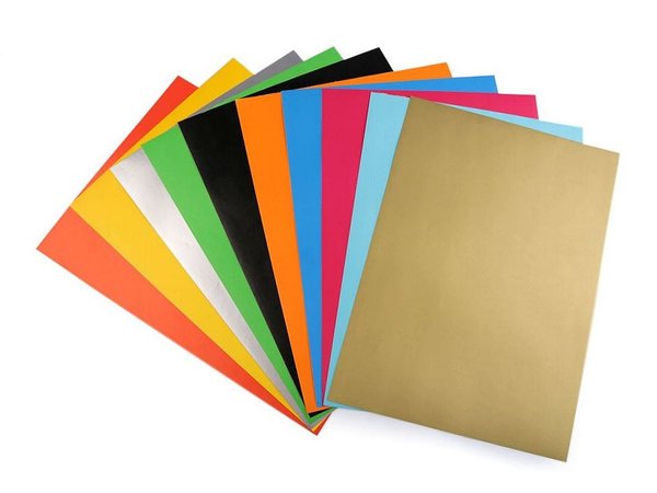 Papier selbstklebend verschiedene Farben A4 Format basteln kleben