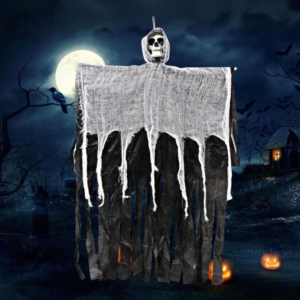 Halloween Figur Geist Totenkopf aufhängen Dekoration Requiste Horror