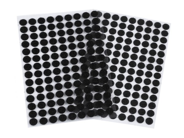 Klettpunkte selbstklebend Ø10 mm schwarz selbstklebend Scrapbooking