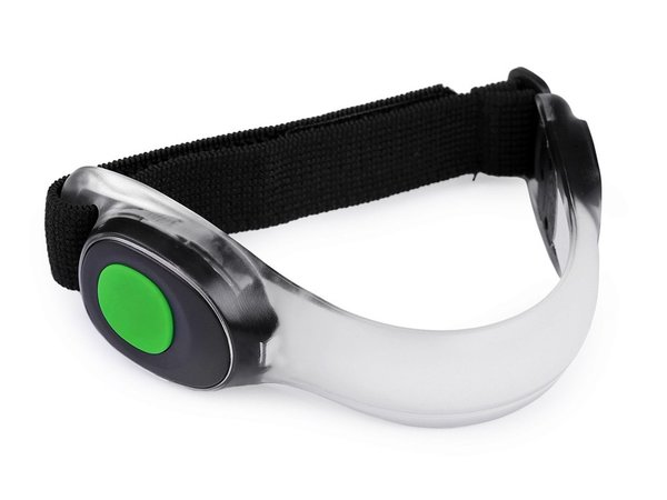Reflektierendes Handband Armband LED-Licht Dauerlicht blinkend joggen Fahrrad